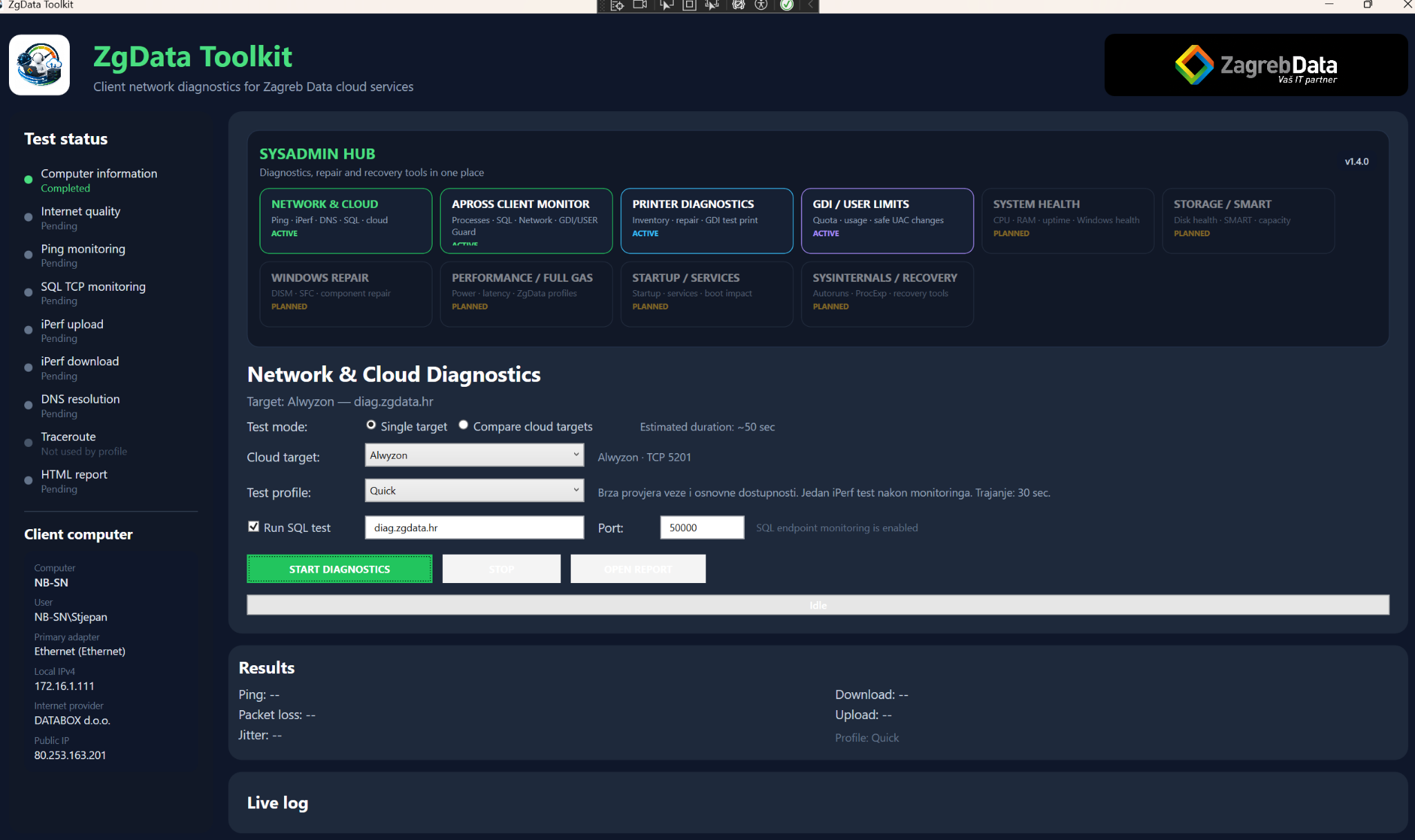 ZgData Toolkit 1.4.0 - SysAdmin Hub, Apross, Printer Diagnostics and System Health